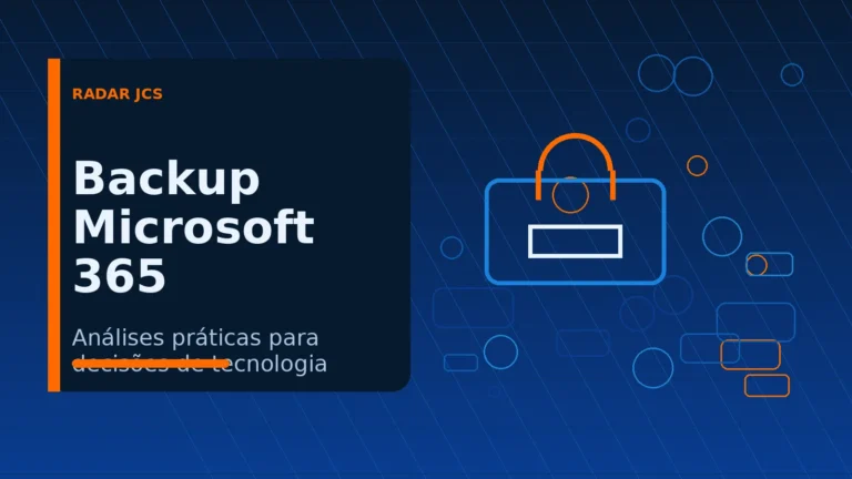 Ilustração RADAR JCS sobre backup e proteção de dados no Microsoft 365